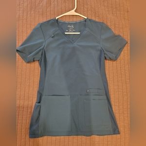 Caribbean Blue Cherokee iFlex Women's Scrubs Top